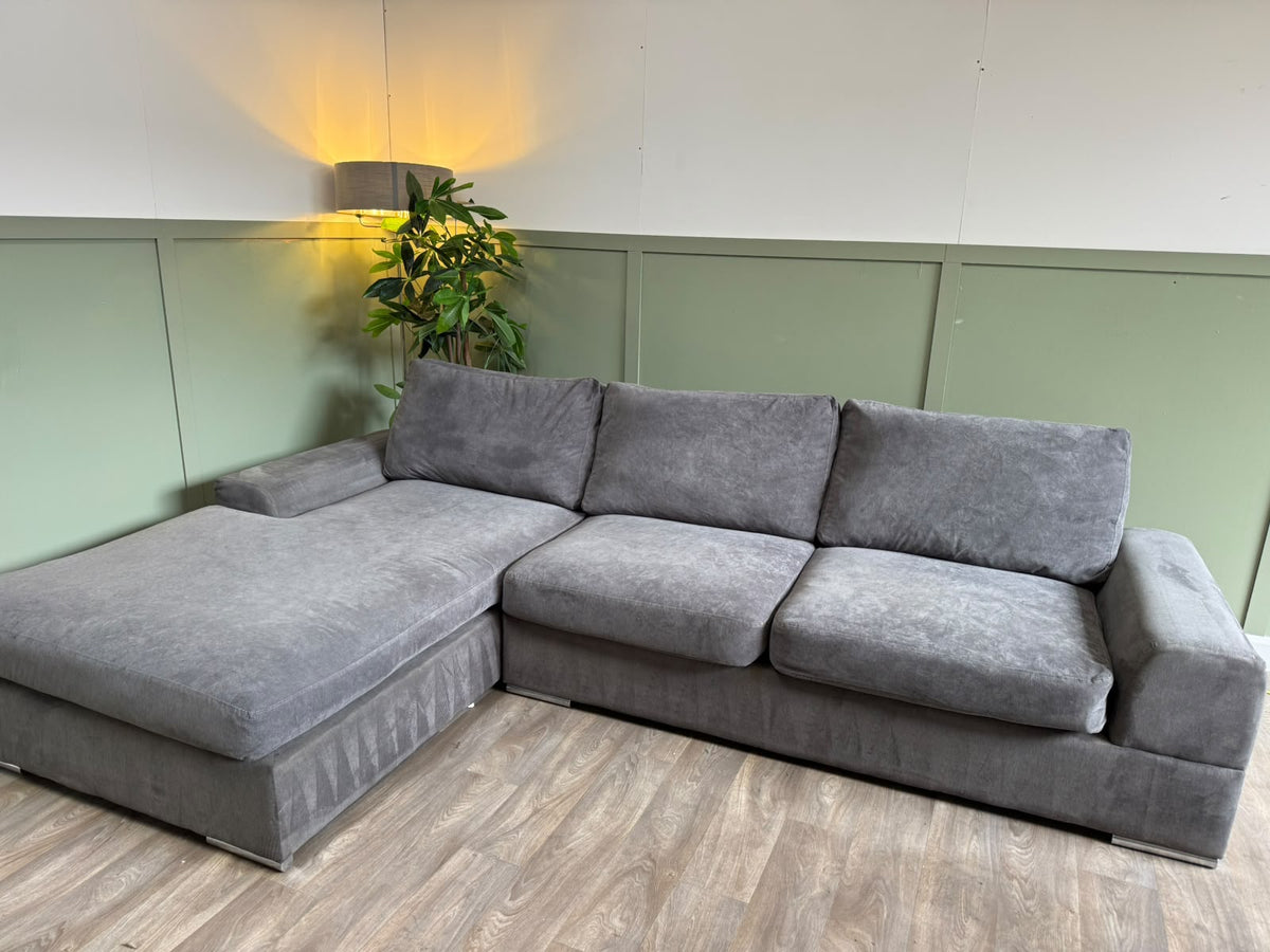 Large grey L-shape corner sofa RS-001 – photo 1