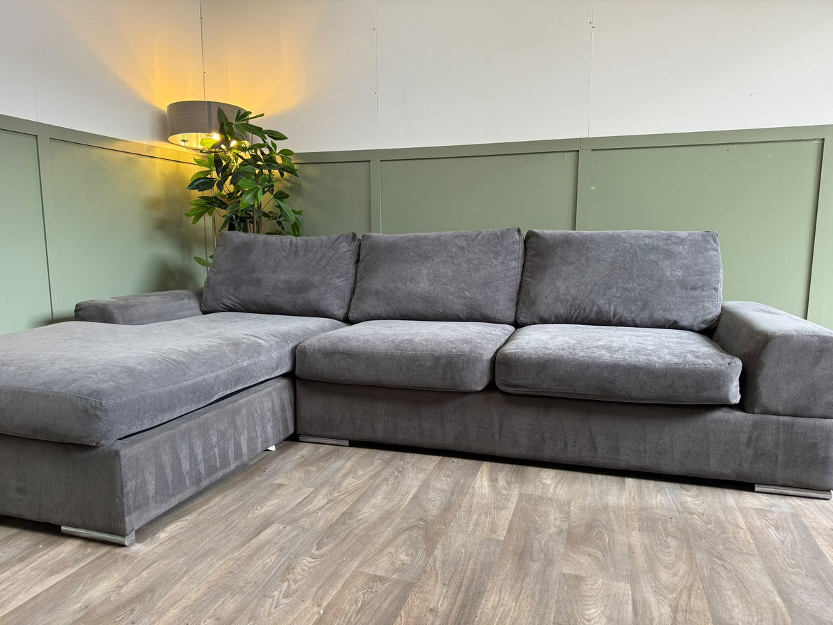 Large grey L-shape corner sofa RS-001 – photo 2
