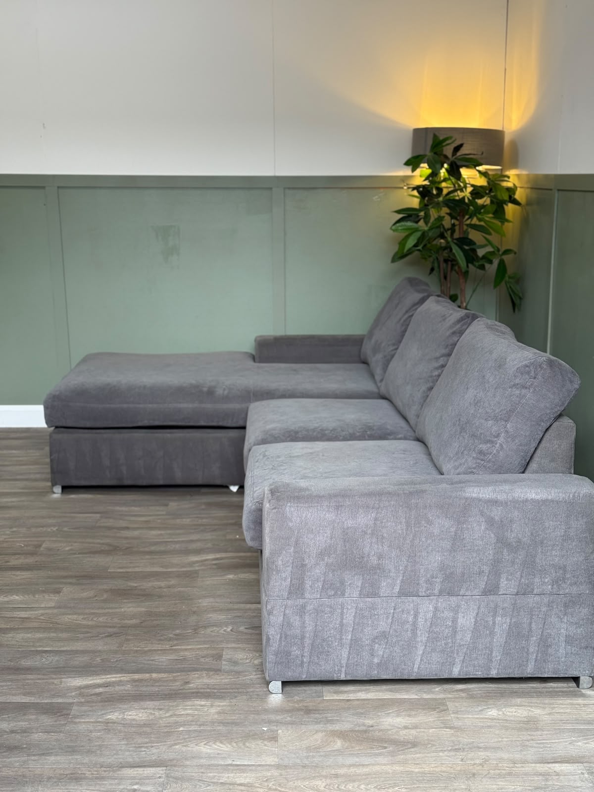 Large grey L-shape corner sofa RS-001 – photo 4