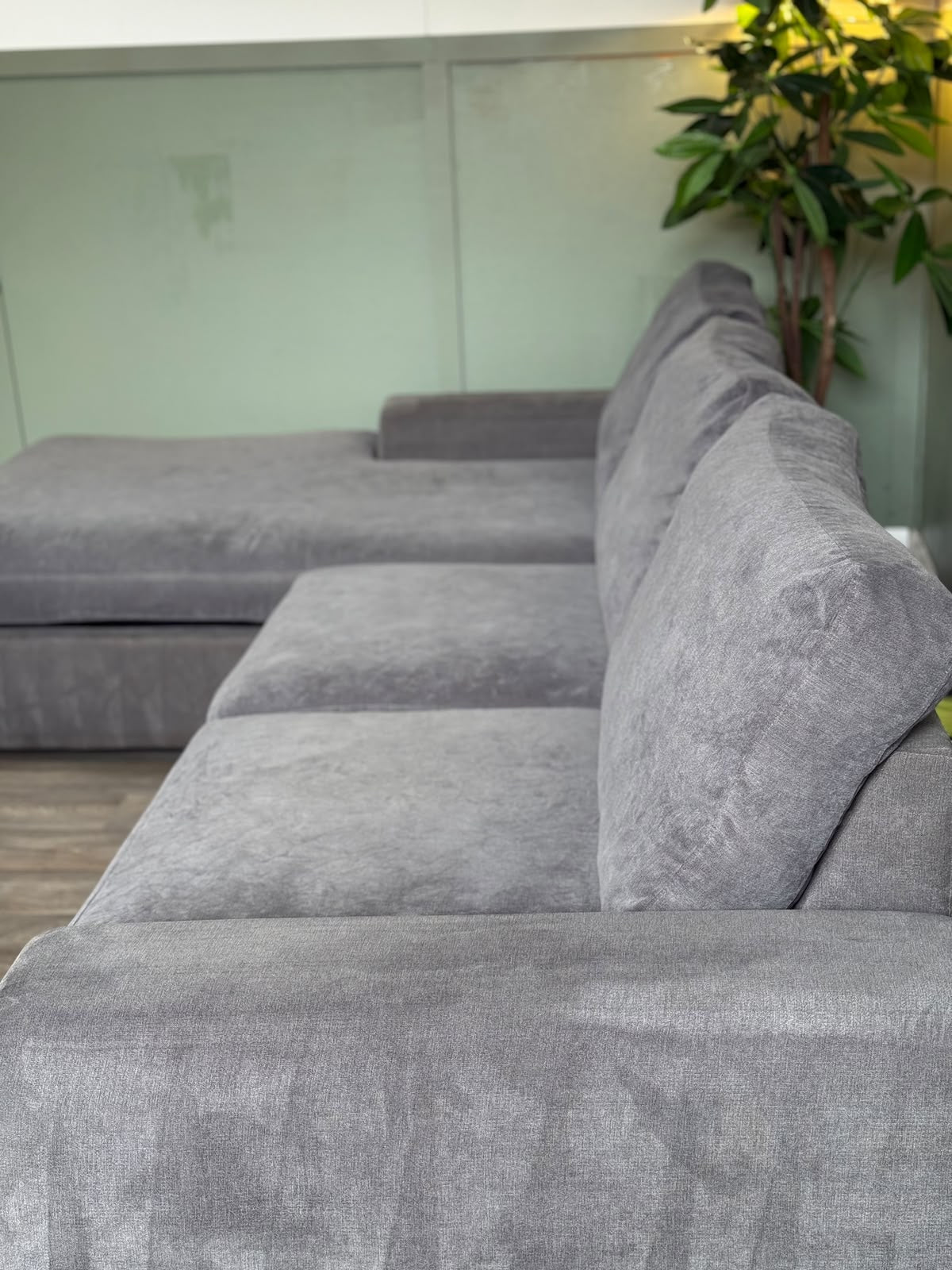 Large grey L-shape corner sofa RS-001 – photo 5