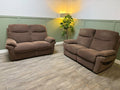 Brown La-Z-Boy electric recliner with matching two-seater RS-005 – photo 1
