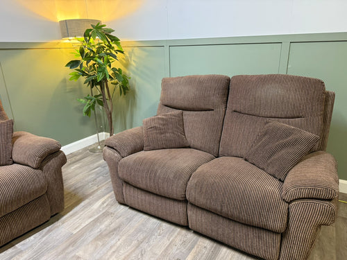Brown La-Z-Boy electric recliner with matching two-seater RS-005 – photo 2