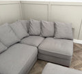 Grey L-Shape Sofa with Footstool – RS-012 – photo 1